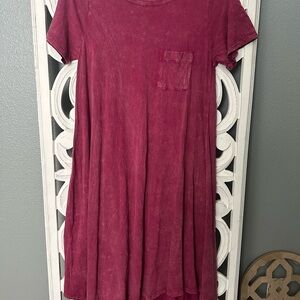 Casual Pink T-shirt Dress